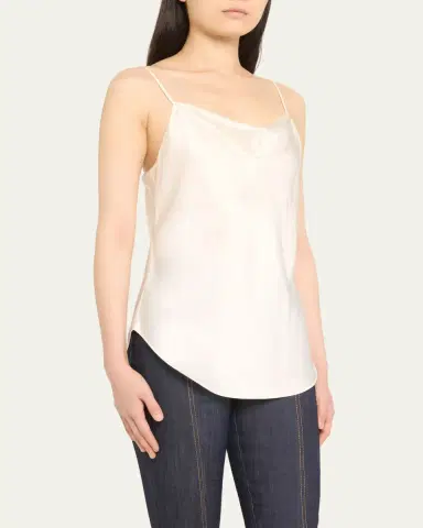 Cinq à Sept Marta Cowl-Neck Silk Camisole | Thumbnail 8 Cinq à Sept Marta Cowl-Neck Silk Camisole | Thumbnail 8