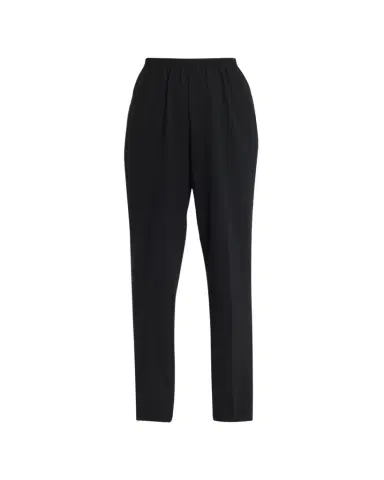 Eskandar Narrow Elastic Waist Wool Trousers | Thumbnail 1