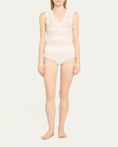 Josie Natori V-Neck Floral Lace Tank | Thumbnail 2 Josie Natori V-Neck Floral Lace Tank | Thumbnail 2