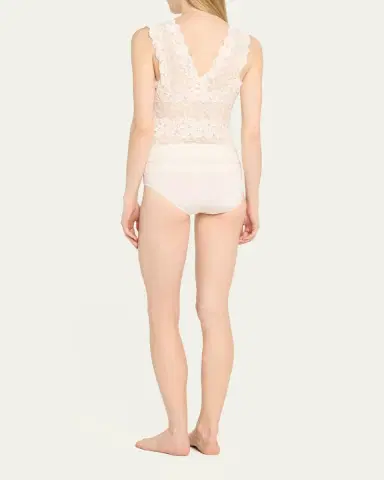 Josie Natori V-Neck Floral Lace Tank | Thumbnail 3 Josie Natori V-Neck Floral Lace Tank | Thumbnail 3
