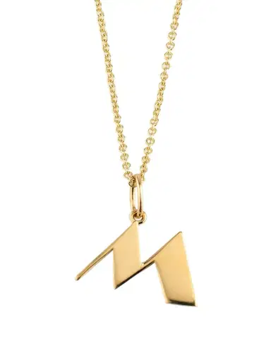 Sydney Evan 14K Pure Block Initial Necklace | Thumbnail 1