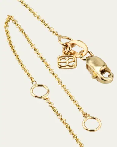 Sydney Evan 14K Pure Block Initial Necklace | Thumbnail 4