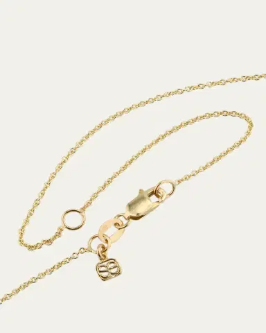 Sydney Evan 14K Pure Block Initial Necklace | Thumbnail 3