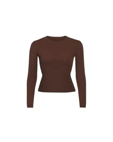Skims Fits Everybody Crewneck Long-Sleeve T-Shirt | Thumbnail 1