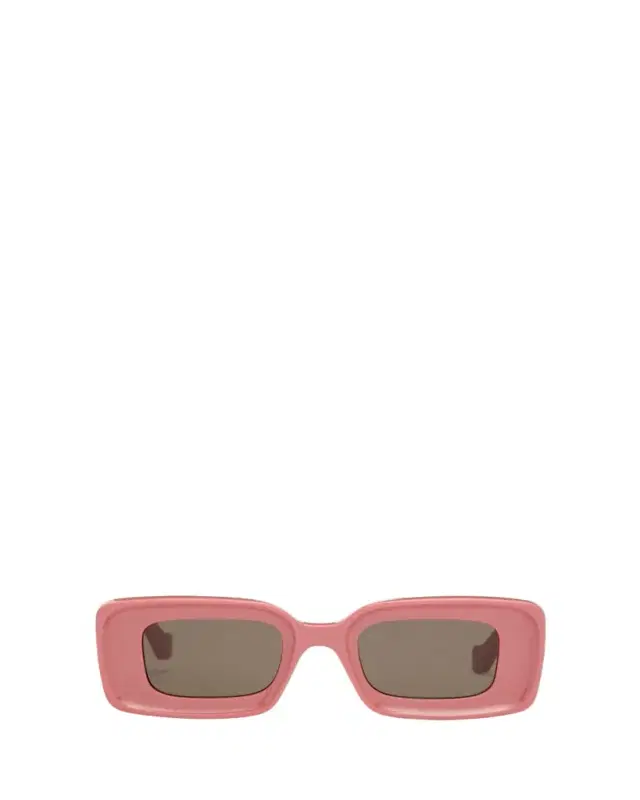 Loewe Anagram Beveled Acetate Rectangle Sunglasses