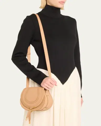Chloé Marcie Small Crossbody Bag in Grained Calfskin | Thumbnail 2 Chloé Marcie Small Crossbody Bag in Grained Calfskin | Thumbnail 2