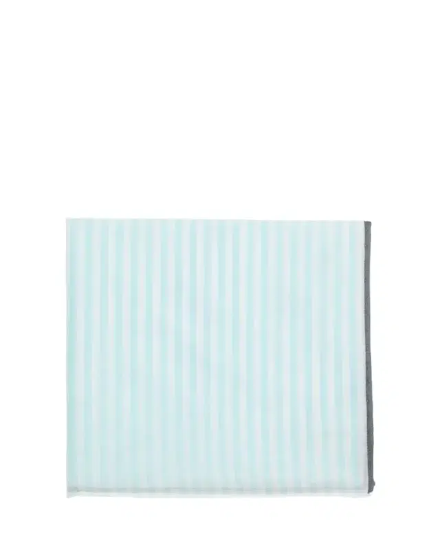 Men's Buren Cotton Stripe Pocket Square