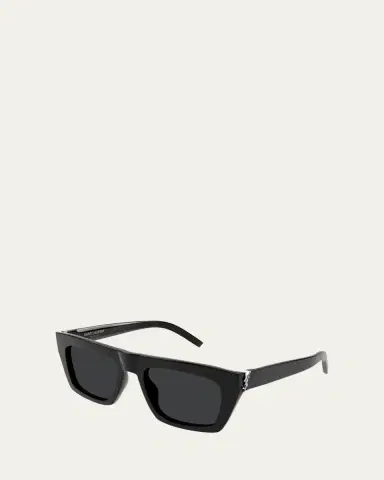 Saint Laurent YSL Acetate Flat-Top Rectangle Sunglasses | Thumbnail 2 Saint Laurent YSL Acetate Flat-Top Rectangle Sunglasses | Thumbnail 2