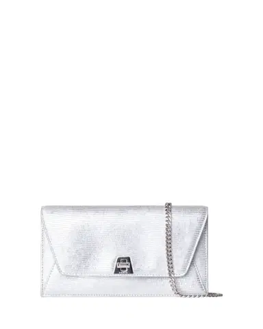 Akris Anouk Lizard-Print Clutch Bag w/ Chain | Thumbnail 1 Akris Anouk Lizard-Print Clutch Bag w/ Chain | Thumbnail 1