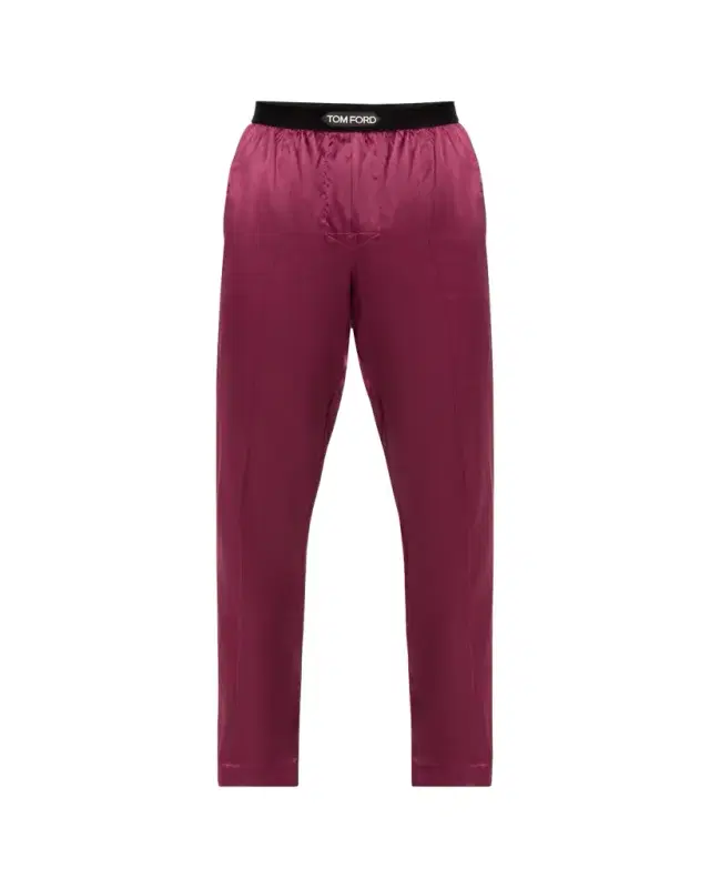 TOM FORD Men's Silk Logo Pajama Pants