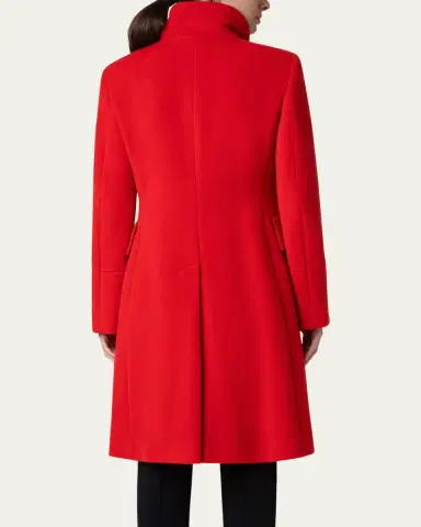 Akris punto Duffle Knee-Length Wool Coat | Thumbnail 3 Akris punto Duffle Knee-Length Wool Coat | Thumbnail 3