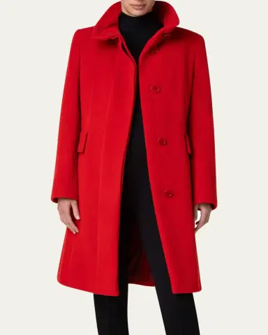 Akris punto Duffle Knee-Length Wool Coat | Thumbnail 5 Akris punto Duffle Knee-Length Wool Coat | Thumbnail 5