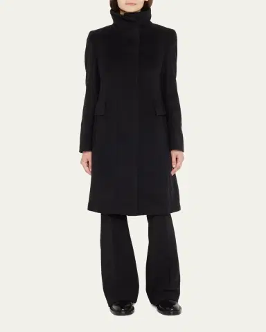 Akris punto Duffle Knee-Length Wool Coat | Thumbnail 7 Akris punto Duffle Knee-Length Wool Coat | Thumbnail 7