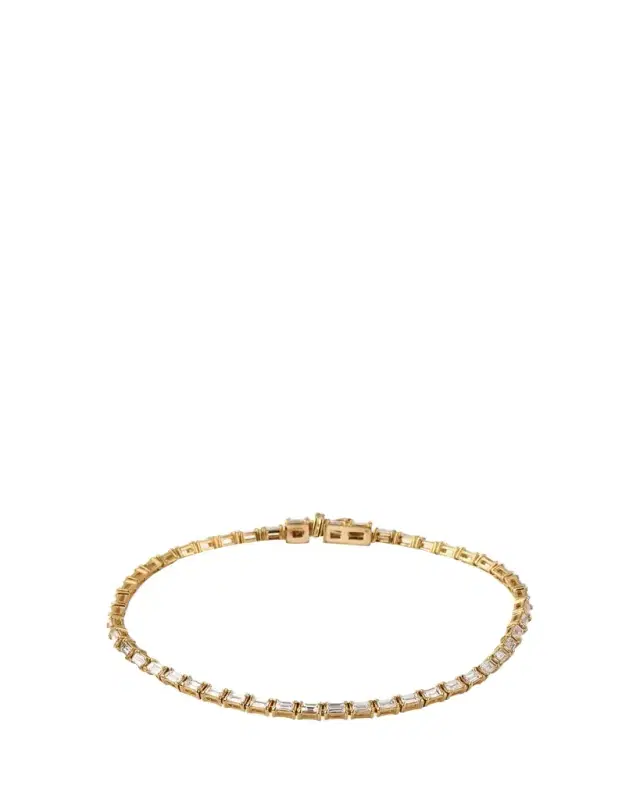 Lana 14K Baguette Diamond Tennis Bracelet