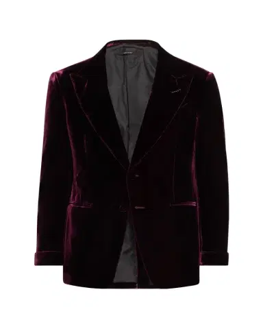 TOM FORD Men's Wool-Silk Velvet Cocktail Jacket | Thumbnail 1