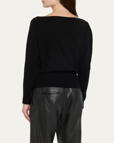 Simkhai Lavina Draped Off-Shoulder Sweater | Thumbnail 3