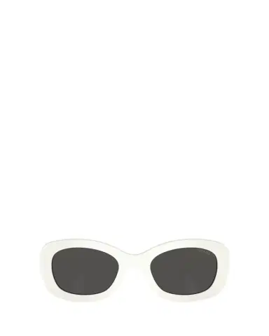 Prada Oversized Logo Acetate & Plastic Oval Sunglasses | Thumbnail 1