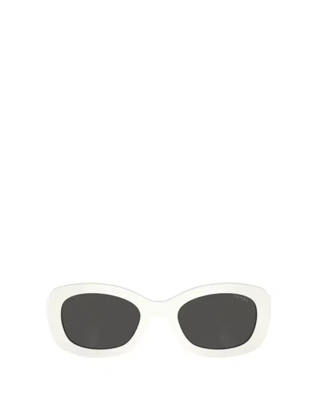 Prada Oversized Logo Acetate & Plastic Oval Sunglasses