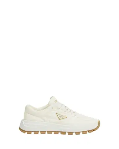 Prada Leather Logo Runner Sneakers | Thumbnail 1