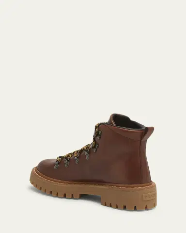 Prada St. Moritz Calfskin Hiker Boots | Thumbnail 2 Prada St. Moritz Calfskin Hiker Boots | Thumbnail 2