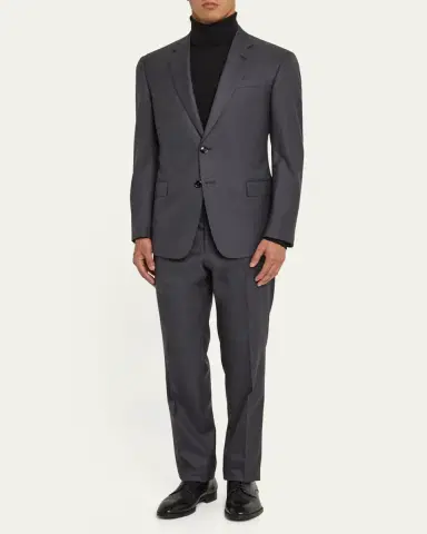 Giorgio Armani Mne's Basic Wool Two-Piece Suit | Thumbnail 2 Giorgio Armani Mne's Basic Wool Two-Piece Suit | Thumbnail 2
