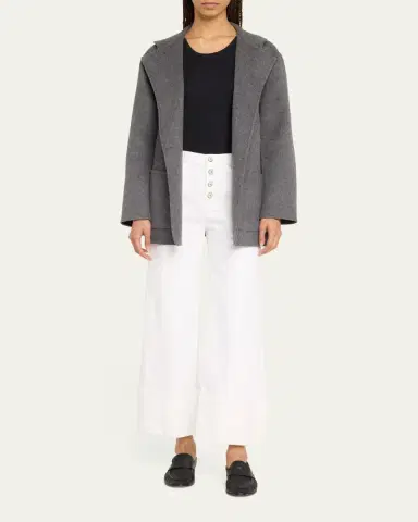 Cinq à Sept Cuffed Benji Cropped Flare Pants | Thumbnail 2 Cinq à Sept Cuffed Benji Cropped Flare Pants | Thumbnail 2