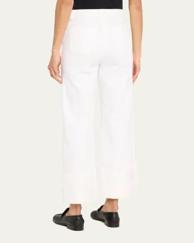 Cinq à Sept Cuffed Benji Cropped Flare Pants | Thumbnail 3 Cinq à Sept Cuffed Benji Cropped Flare Pants | Thumbnail 3