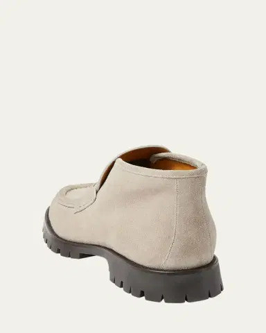 Gucci Men's Sylke Suede Bit Lug-Sole Chukka Boots | Thumbnail 2