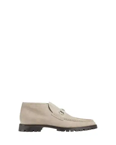 Gucci Men's Sylke Suede Bit Lug-Sole Chukka Boots | Thumbnail 1