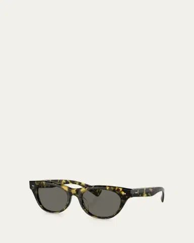 Oliver Peoples Avelin Havana Acetate Butterfly Sunglasses | Thumbnail 2
