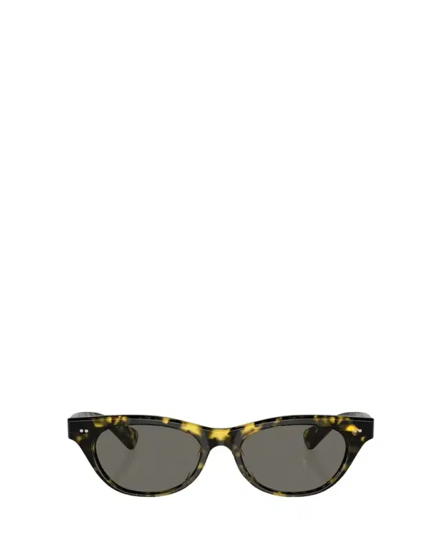 Oliver Peoples Avelin Havana Acetate Butterfly Sunglasses