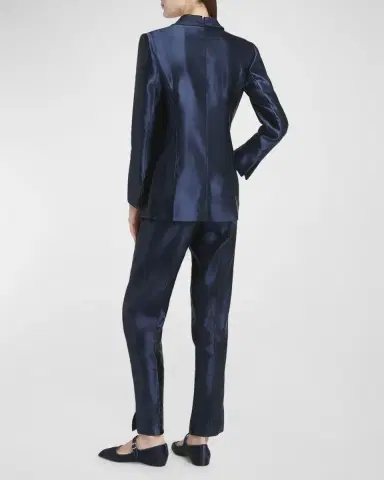 Giorgio Armani Linen Silk Single-Button Blazer Jacket | Thumbnail 5 Giorgio Armani Linen Silk Single-Button Blazer Jacket | Thumbnail 5