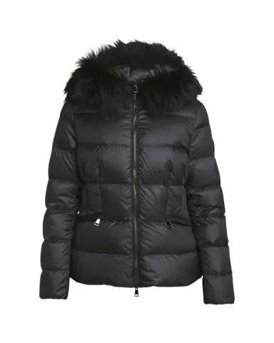 Moncler Boed Hooded Shearling-Trimmed Short Down Jacket | Thumbnail 1 Moncler Boed Hooded Shearling-Trimmed Short Down Jacket | Thumbnail 1