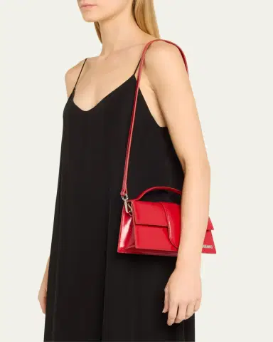 Jacquemus Le Grand Bambino Leather Top Handle Flap Bag | Thumbnail 2 Jacquemus Le Grand Bambino Leather Top Handle Flap Bag | Thumbnail 2