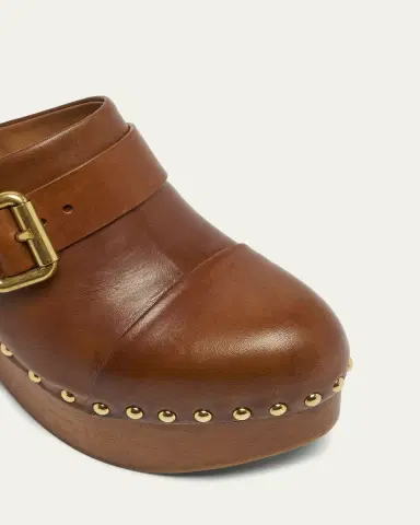 Chloé Jeannette Leather Platform Clogs | Thumbnail 5