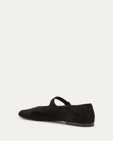 The Row Boheme Suede Mary Jane Ballerina Flats | Thumbnail 4 The Row Boheme Suede Mary Jane Ballerina Flats | Thumbnail 4