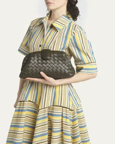 Bottega Veneta Teen Lauren 1980 Bag with Chain | Thumbnail 9 Bottega Veneta Teen Lauren 1980 Bag with Chain | Thumbnail 9