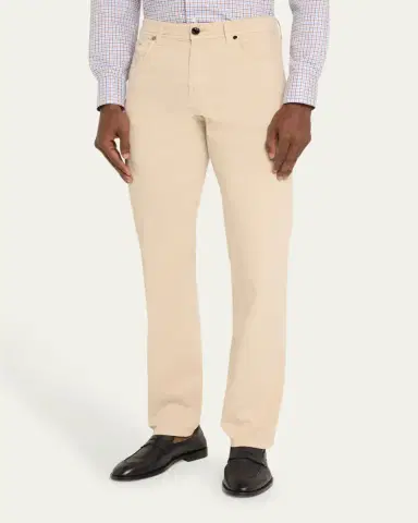 Cesare Attolini Men's Cotton and Cashmere 5-Pocket Pants | Thumbnail 3 Cesare Attolini Men's Cotton and Cashmere 5-Pocket Pants | Thumbnail 3