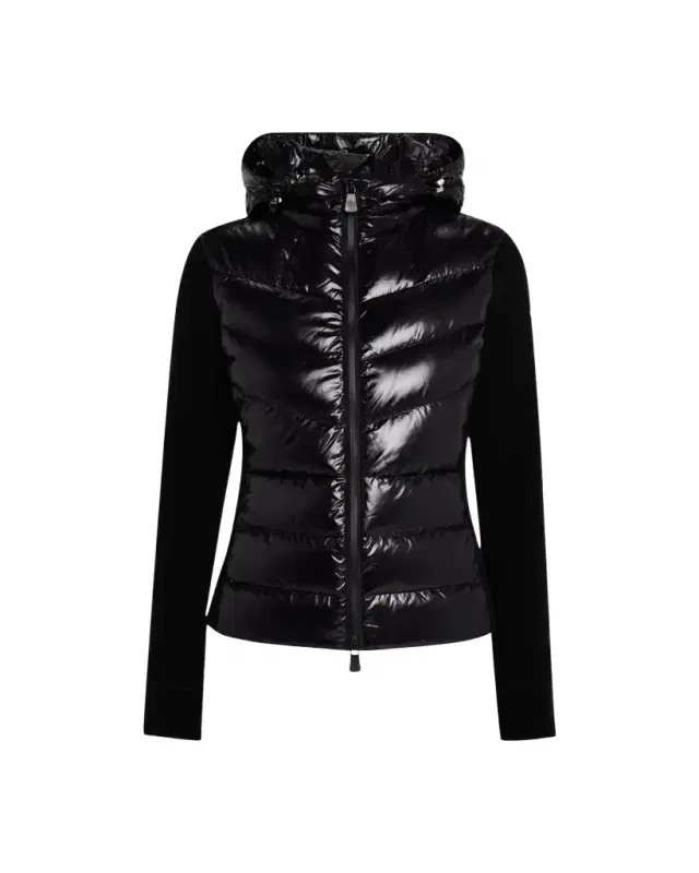 Moncler Grenoble Puffer Polar Fleece Zip-Up Cardigan