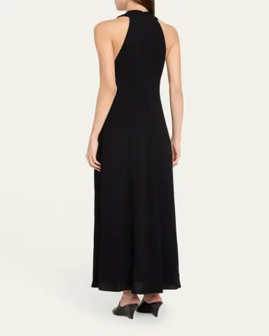 Brandon Maxwell The Banks Deep-V Maxi Dress | Thumbnail 3