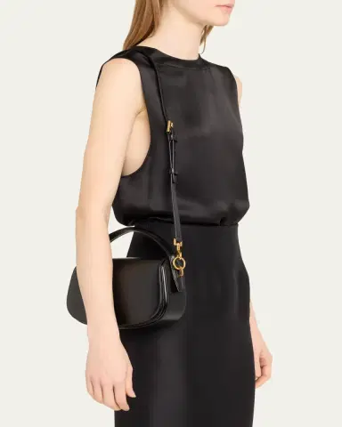 Saint Laurent Voltaire YSL Flap Top-Handle Bag in Leather | Thumbnail 2