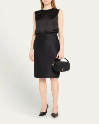 Saint Laurent Voltaire YSL Flap Top-Handle Bag in Leather | Thumbnail 5