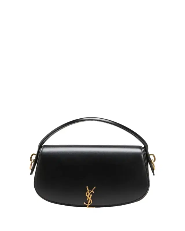 Saint Laurent Voltaire YSL Flap Top-Handle Bag in Leather