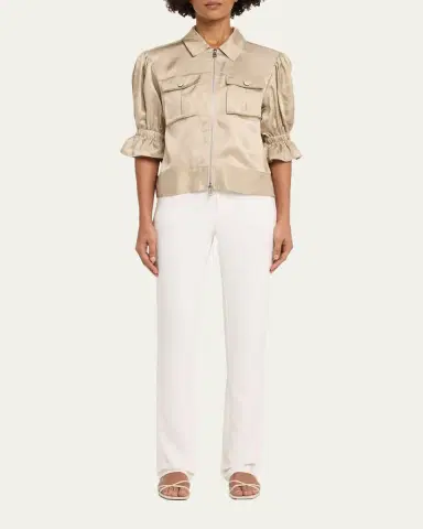 Cinq à Sept Kerry Slim Straight-Leg Crepe Pants | Thumbnail 6 Cinq à Sept Kerry Slim Straight-Leg Crepe Pants | Thumbnail 6