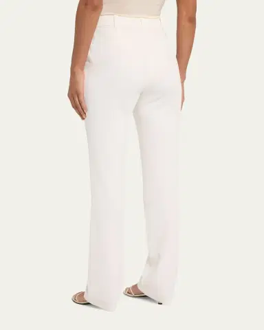 Cinq à Sept Kerry Slim Straight-Leg Crepe Pants | Thumbnail 7 Cinq à Sept Kerry Slim Straight-Leg Crepe Pants | Thumbnail 7