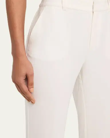 Cinq à Sept Kerry Slim Straight-Leg Crepe Pants | Thumbnail 9 Cinq à Sept Kerry Slim Straight-Leg Crepe Pants | Thumbnail 9