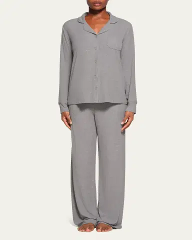 Skims Soft Lounge Ribbed Sleep Set | Thumbnail 2