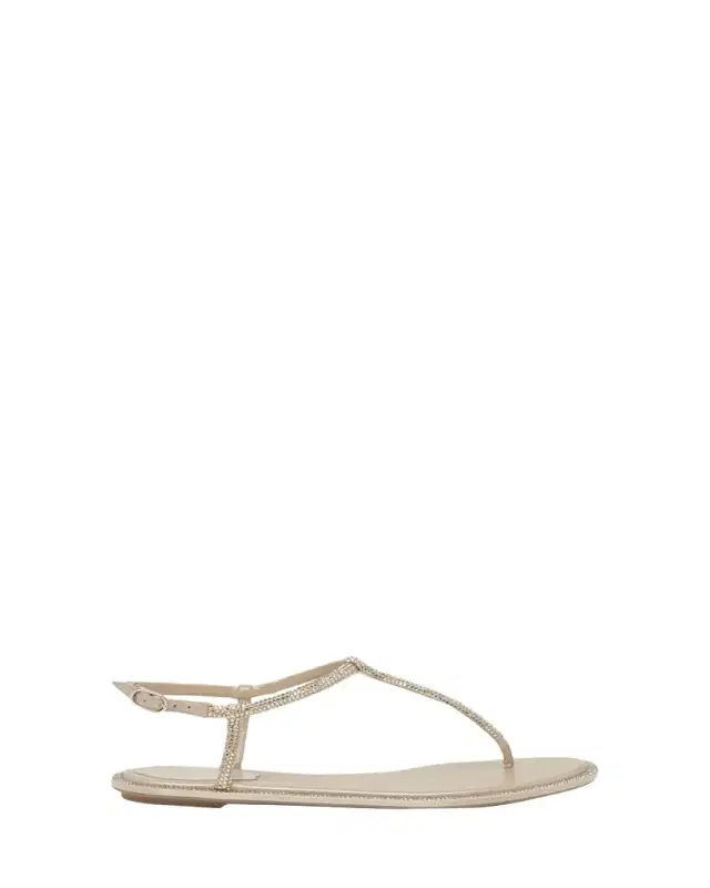 Rene Caovilla Strass T-Strap Thong Sandals