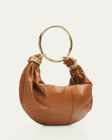 Chloé Bracelet Bag Mini in Shiny Grained Calfskin | Thumbnail 3 Chloé Bracelet Bag Mini in Shiny Grained Calfskin | Thumbnail 3