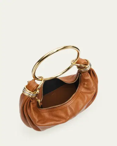 Chloé Bracelet Bag Mini in Shiny Grained Calfskin | Thumbnail 4 Chloé Bracelet Bag Mini in Shiny Grained Calfskin | Thumbnail 4